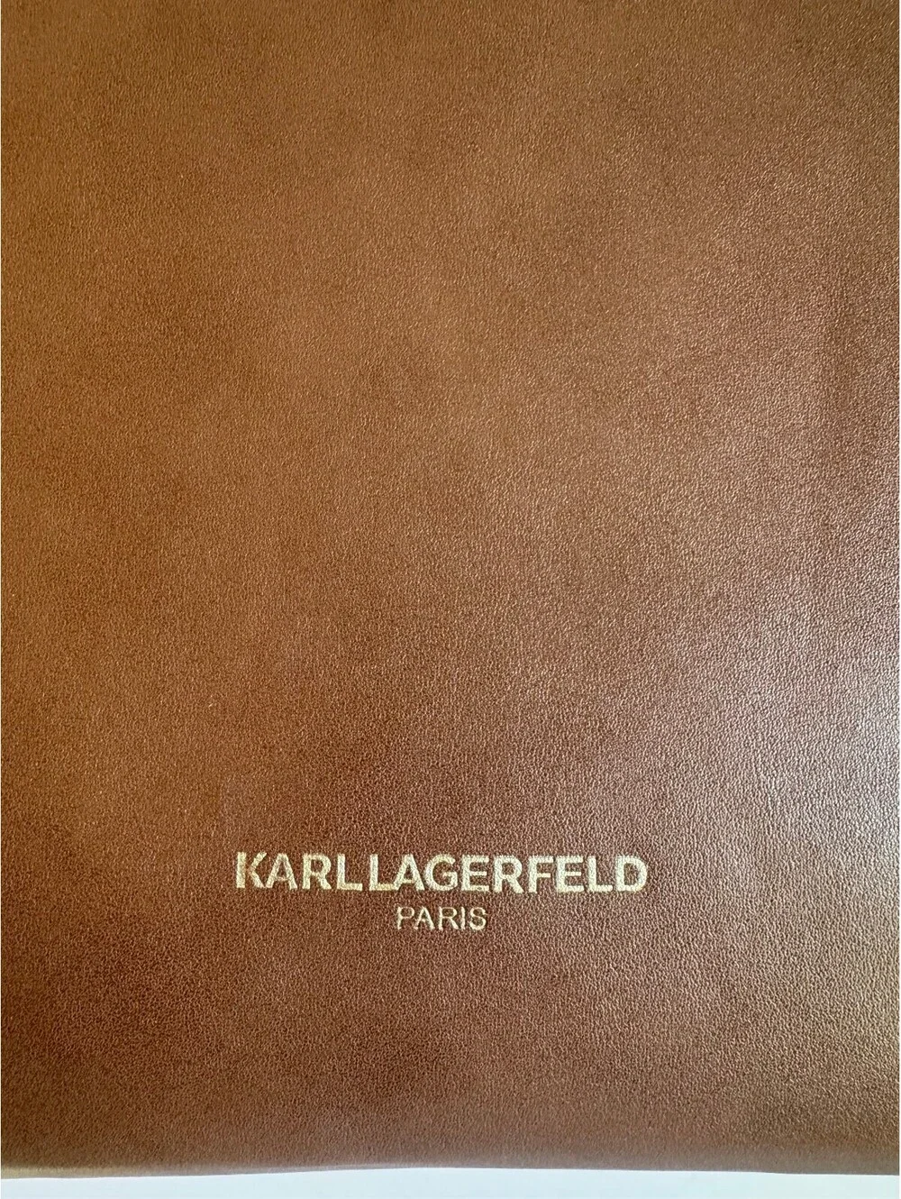 Karl Lagerfeld Paris Brown Adele Tote Bag with Tapestry Removable Strap